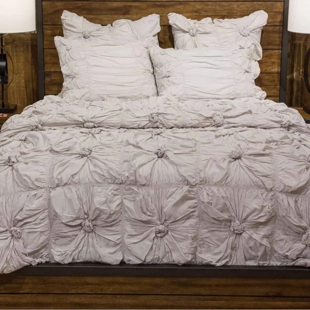 Pier 1 Savannah Duvet Cover – 100% Cotton – 90x94 - DOVE